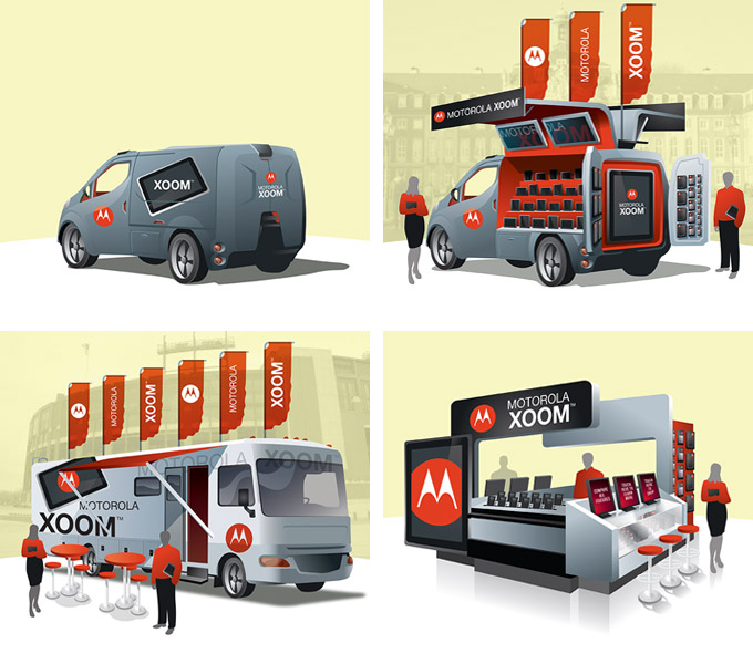 Red Van Creative Display design and illustration in Houston and the Woodlands, TX